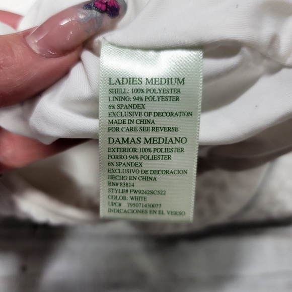 TANGERINE white fleece vest - Picture 4 of 5